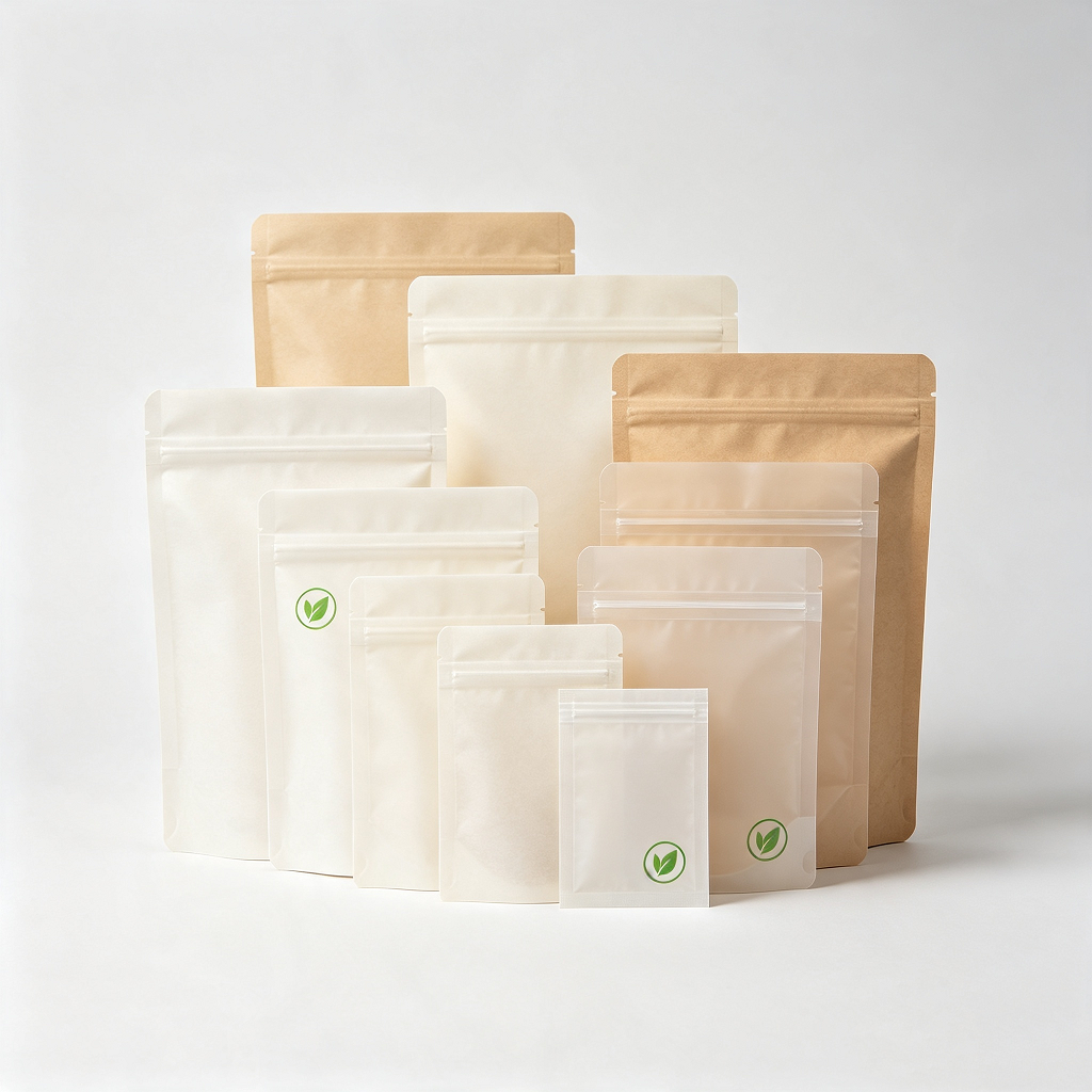 Custom Biodegradable Compostable Bags – Eco-Friendly Fully Compostable Flexible Pouches