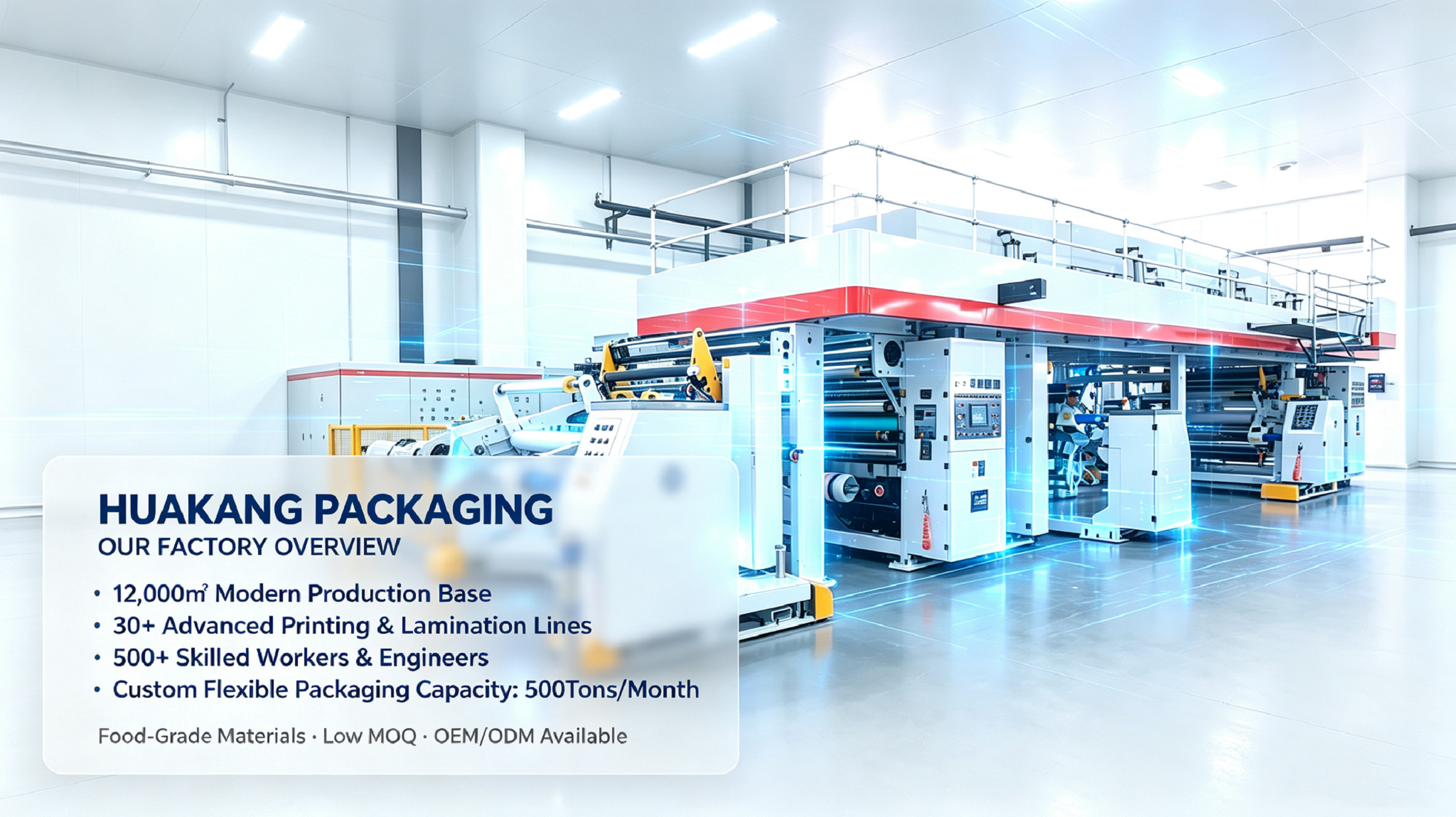 Flexible packaging factory high speed printing production equipment huakang packaging