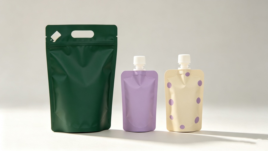 Real‑Life Shot of Bespoke Spout Pouches for Food Brands
